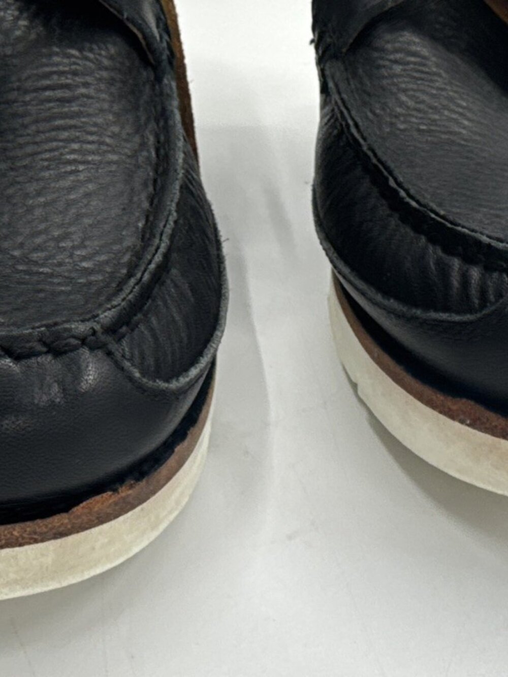 Polo Ralph Lauren Boots Men's 11 Black Leather Saddleworth Buckle Quilted Combat - Picture 9 of 12